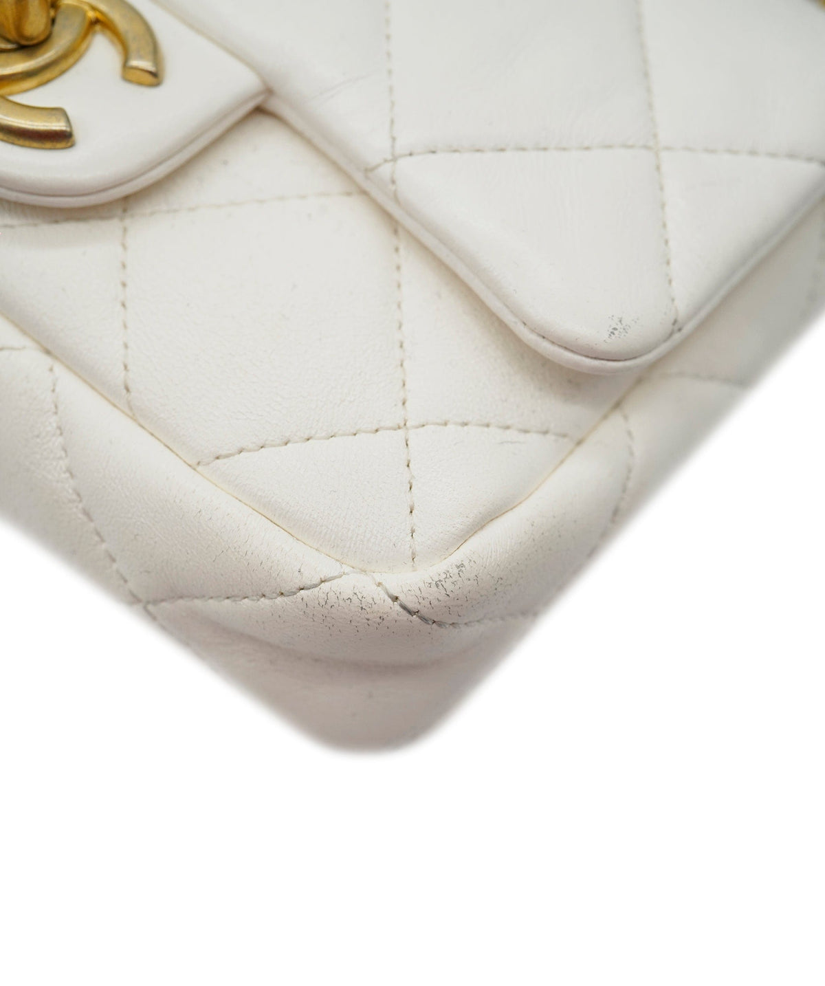 Chanel white funky town bag mini 22S AGL2554