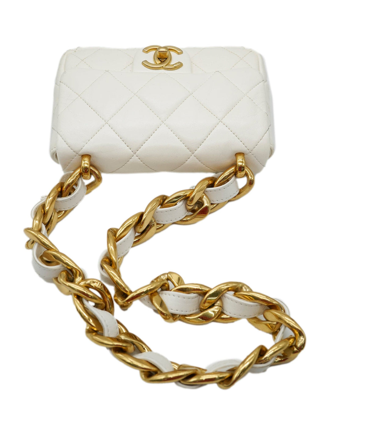 Chanel white funky town bag mini 22S AGL2554