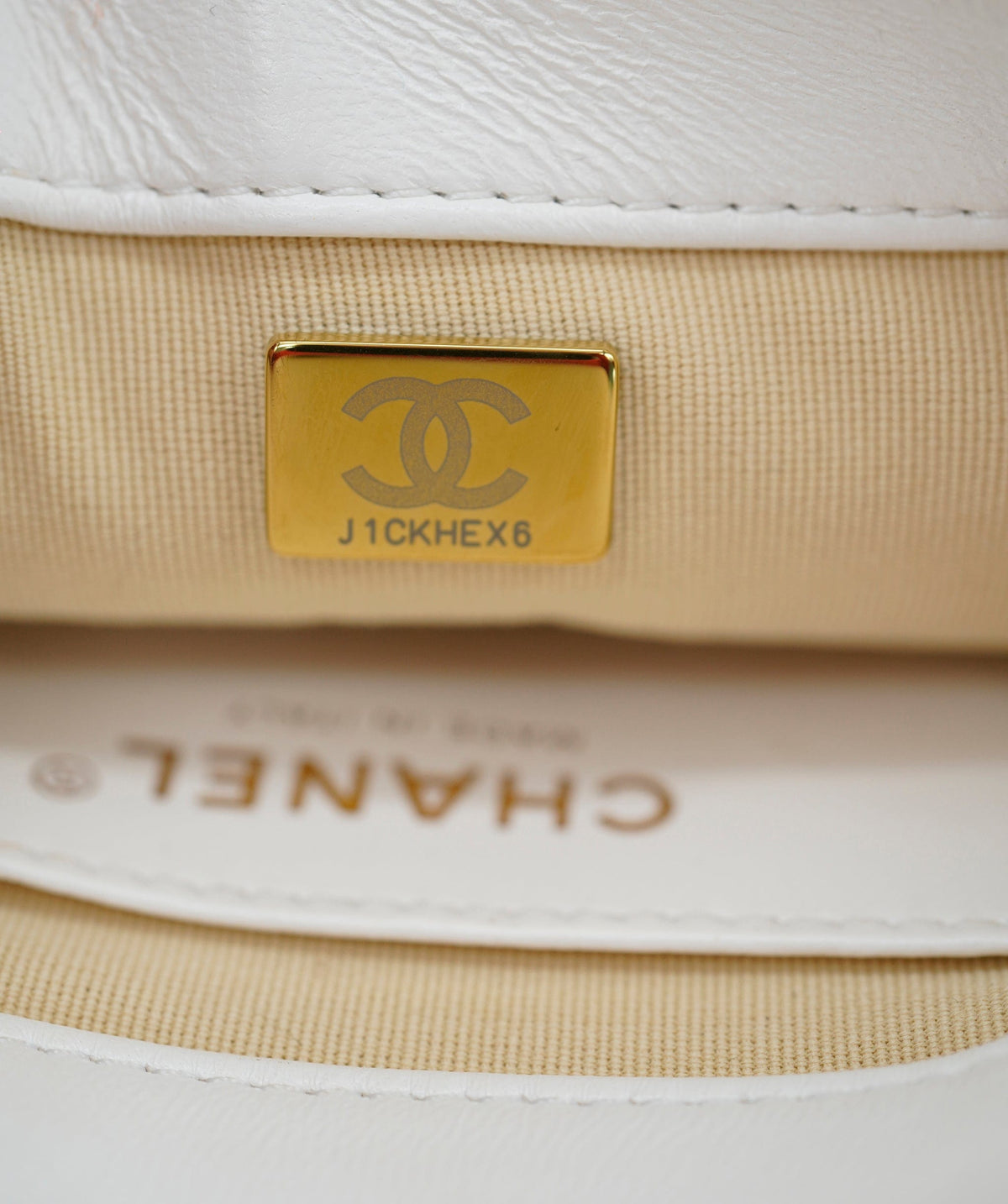 Chanel white funky town bag mini 22S AGL2554