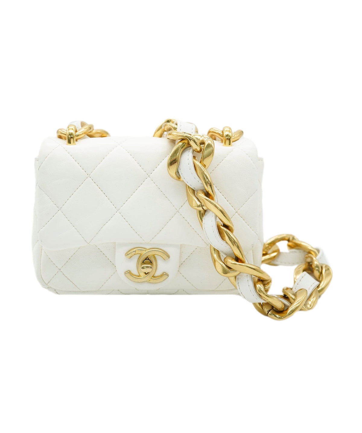 Chanel white funky town bag mini 22S AGL2554