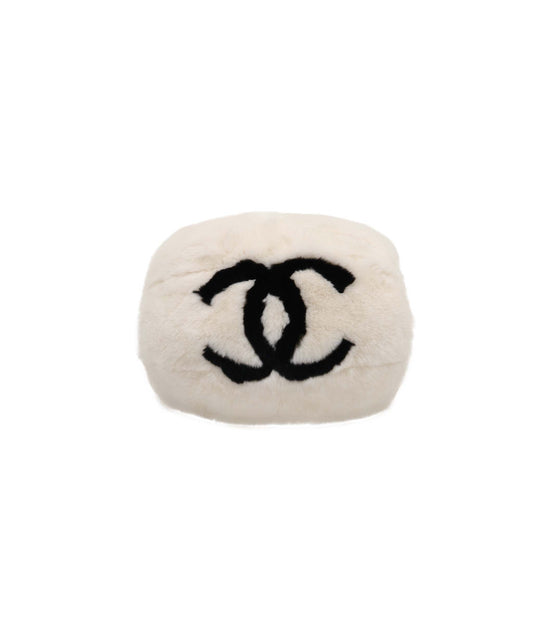 Vintage Chanel Fur Muff Bag Hand Warmer Chain Shoulder bag - DXBS3066