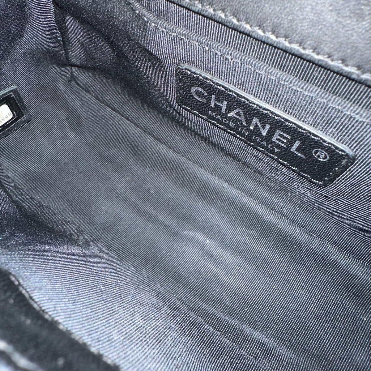 Boy Small Lambskin Quilted Black SHW No 22