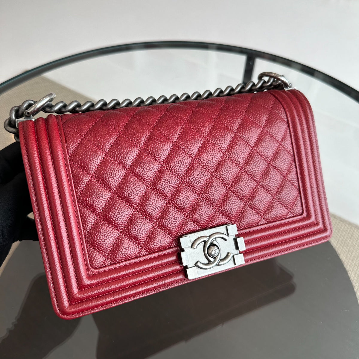 Caviar Boy Old Medium 25CM Burgendy No 20