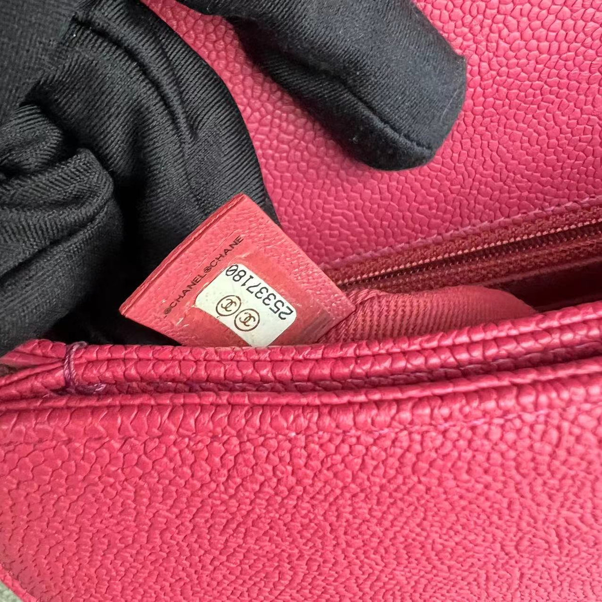 Caviar Coco Curve Cuba Small 21CM Thread Around Grained Calfskin Pink Golden Hardware Series 25
