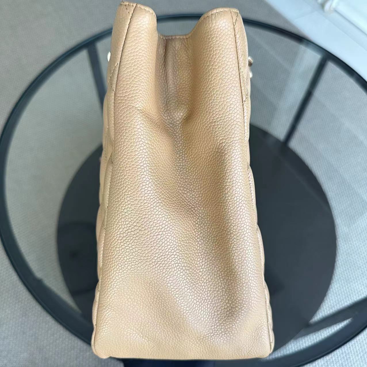 Caviar GST Grand Shopping Tote Quilted Calfskin Beige SHW No 12