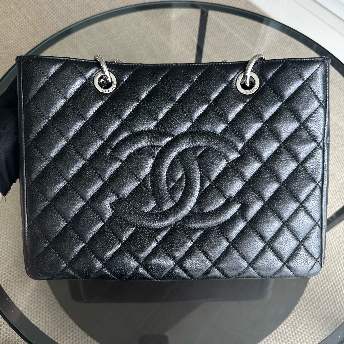Caviar GST Grand Shopping Tote Quilted Calfskin Black SHW No 13