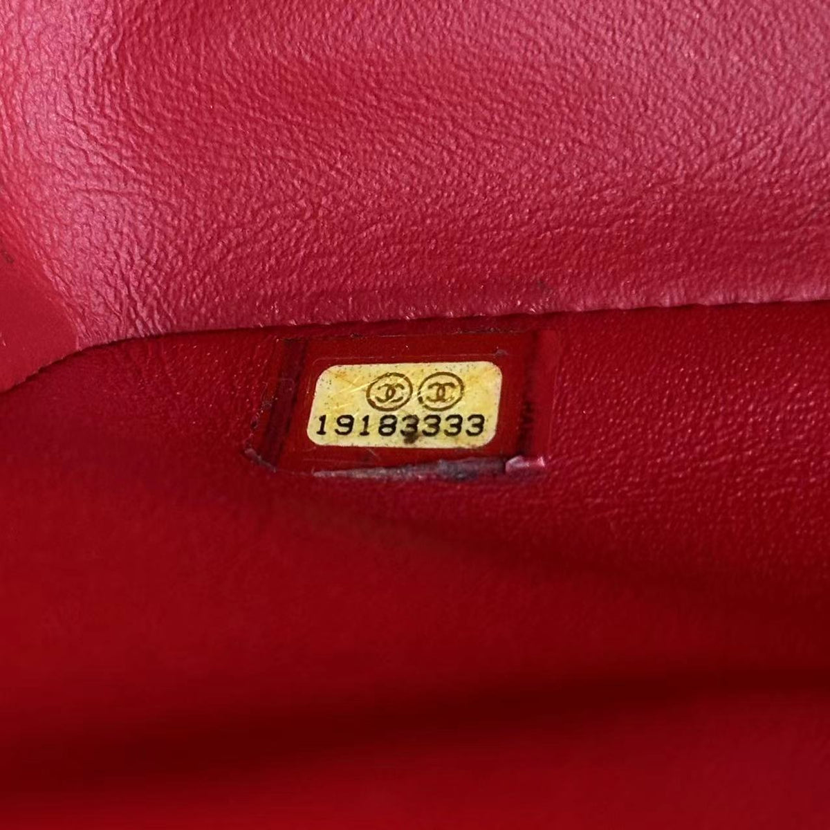 Caviar Jumbo Double Flap Classic Flap Quilted Calfskin Red SHW No 19