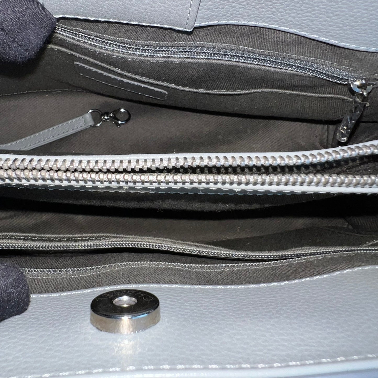 Caviar Neo Executive Tote Bag Grey Gray Silver Hardware Series 23