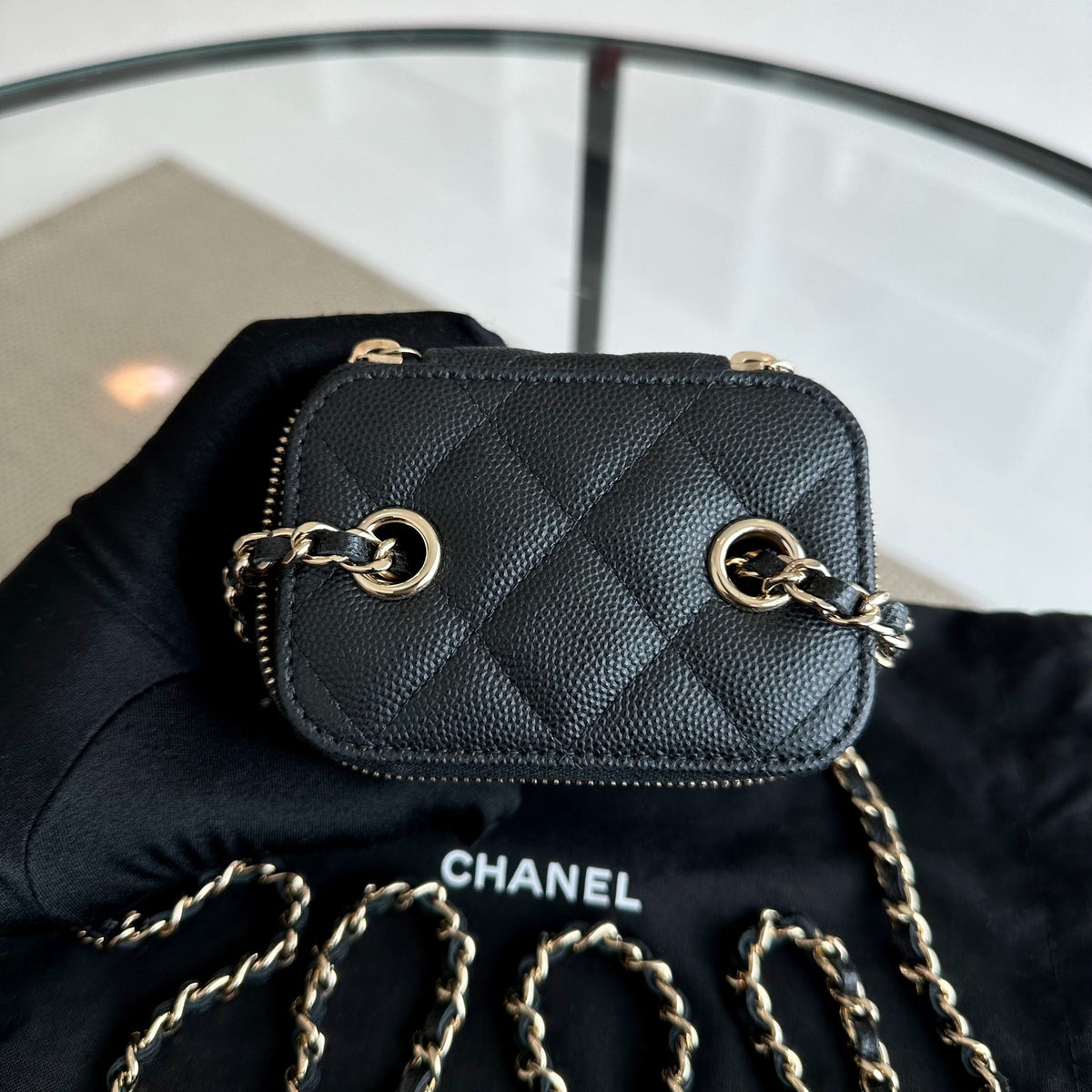 Caviar Vanity Mini Quilted Black GHW No 31