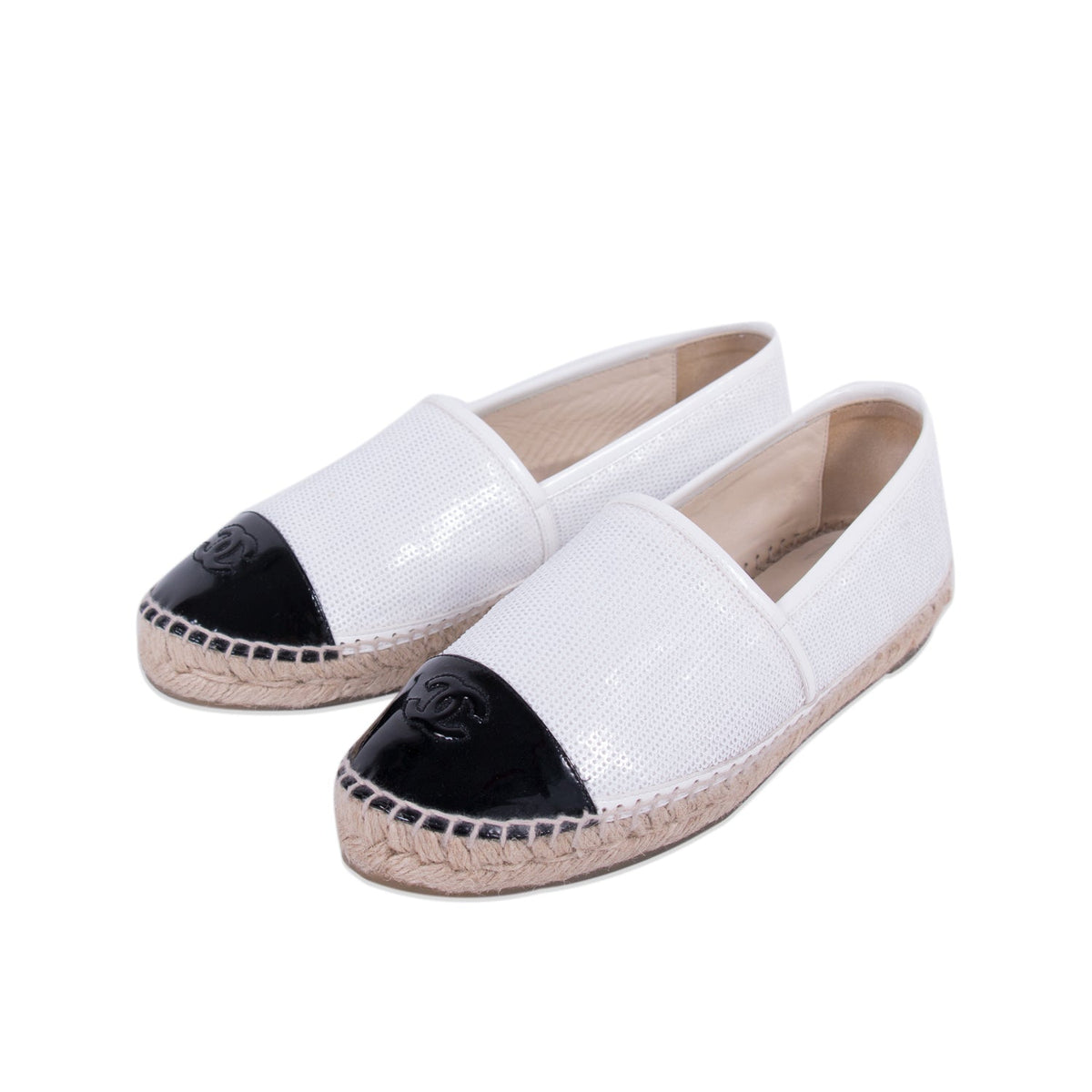 Chanel Sequin CC Espadrilles