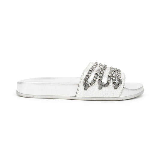 Chanel Chain Slides - Women's 37