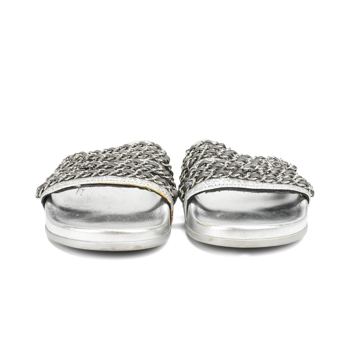 Chanel Chain Slides - Women's 37