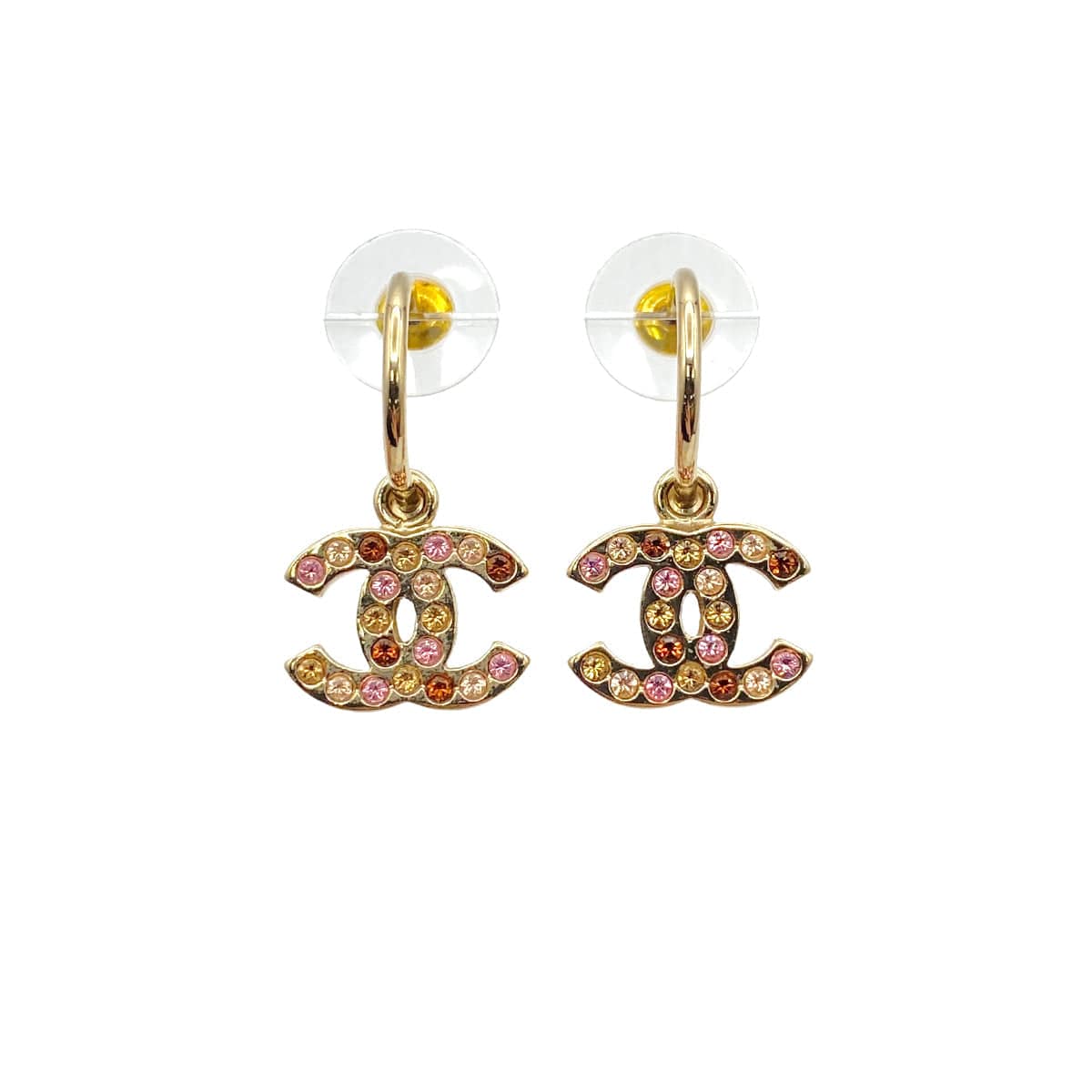 CHANEL EARRINGS RHINESTONE COCOMARK ACCESSORY 08A 90269651