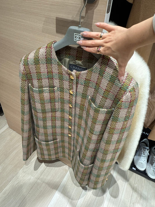 CHANEL GREEN 1985 BLAZER FT103