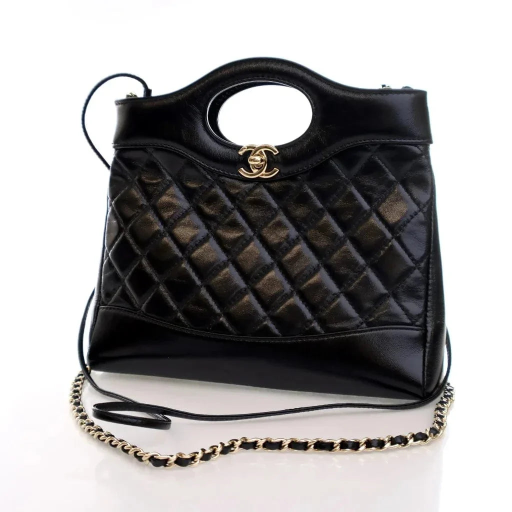 Chanel Mini Black Crumpled Calfskin 31