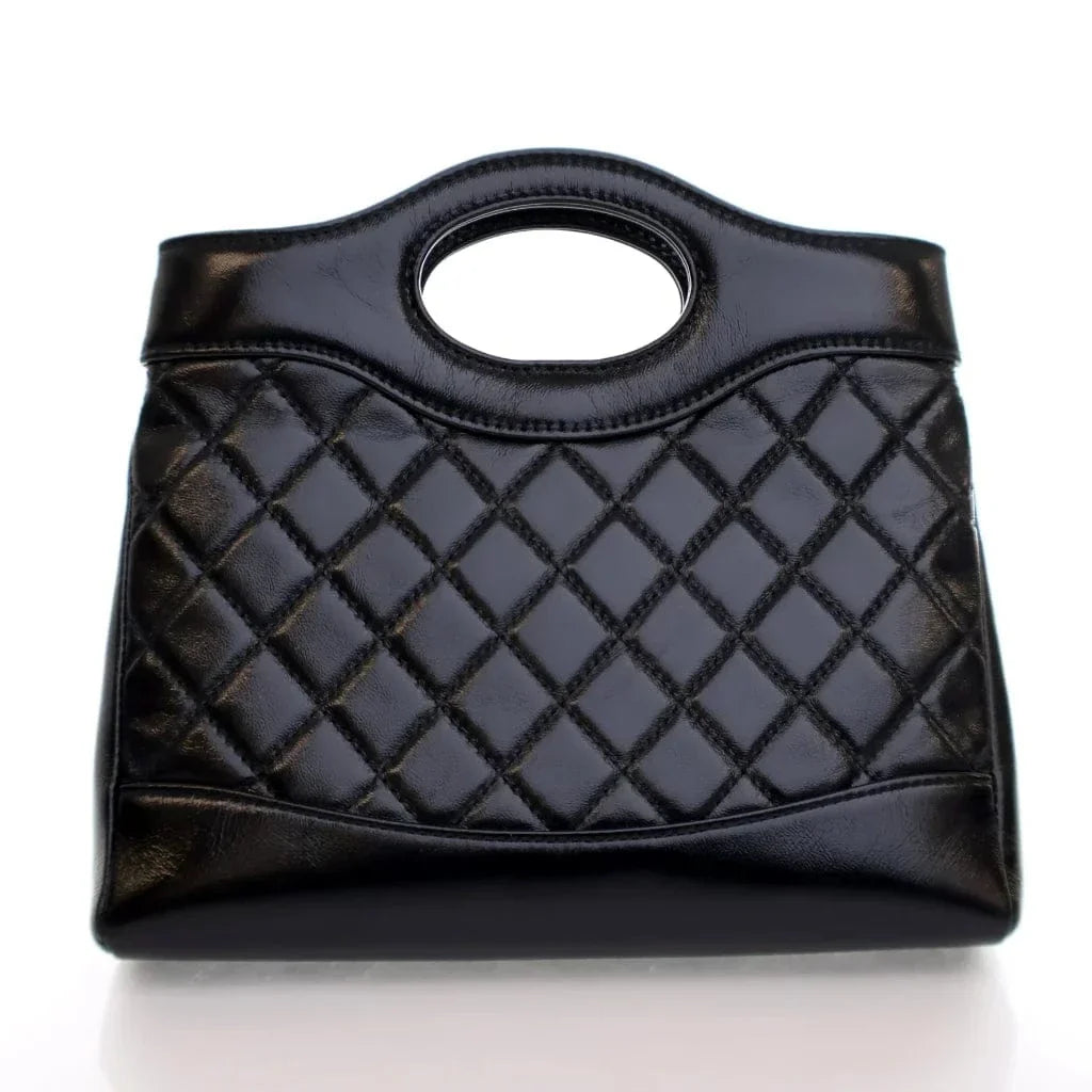 Chanel Mini Black Crumpled Calfskin 31