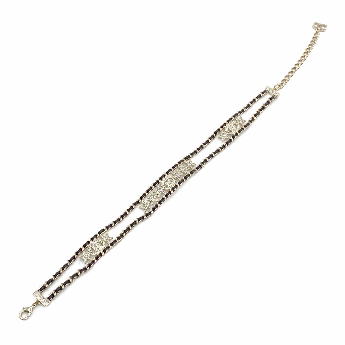 CHANEL NECKLACE CHOKER COCOMARK RHINESTONE ACCESSORY B23C 90264765