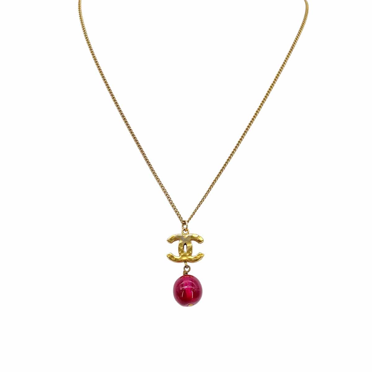 CHANEL NECKLACE COCOMARK COLOR STONE ACCESSORY B11A 90269688