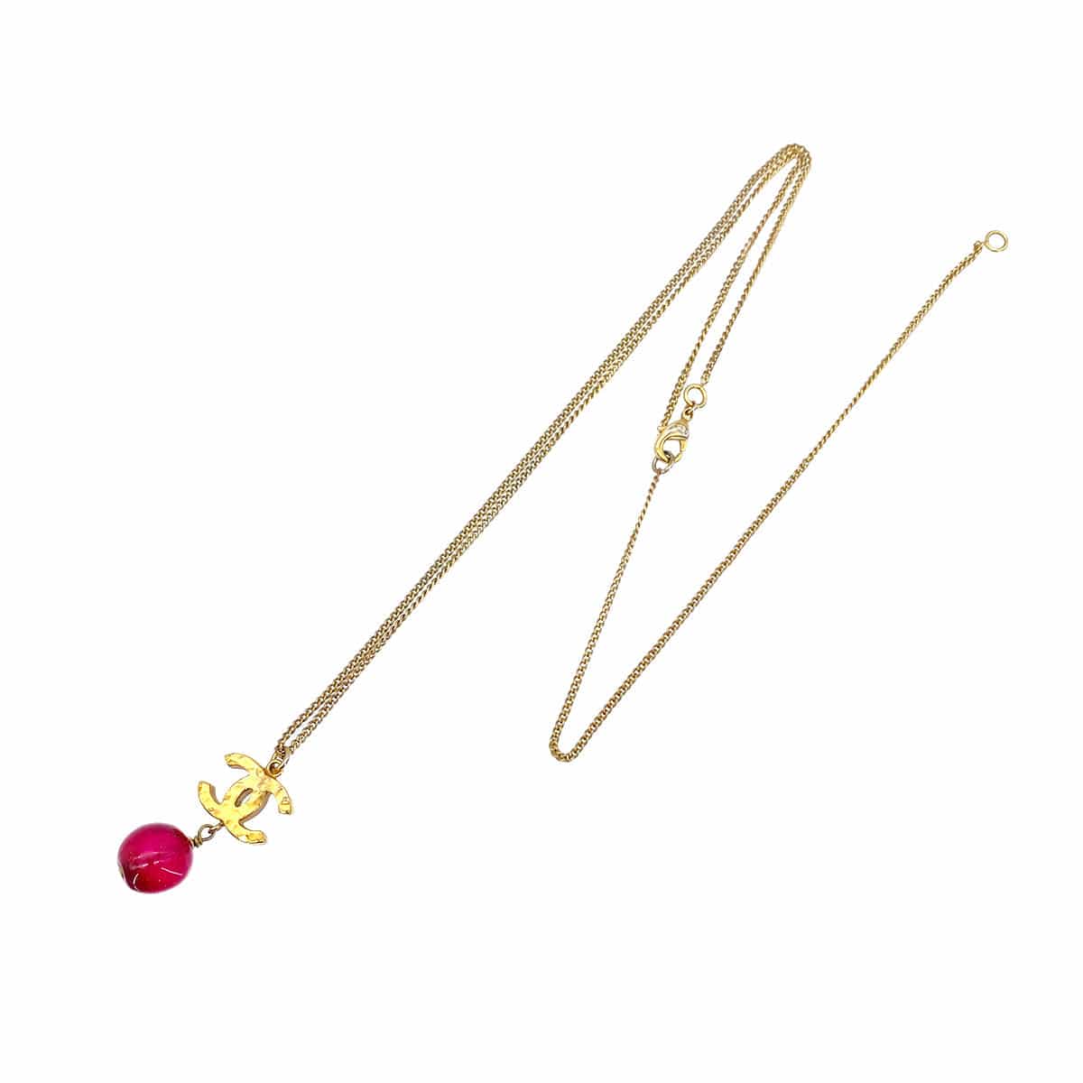 CHANEL NECKLACE COCOMARK COLOR STONE ACCESSORY B11A 90269688