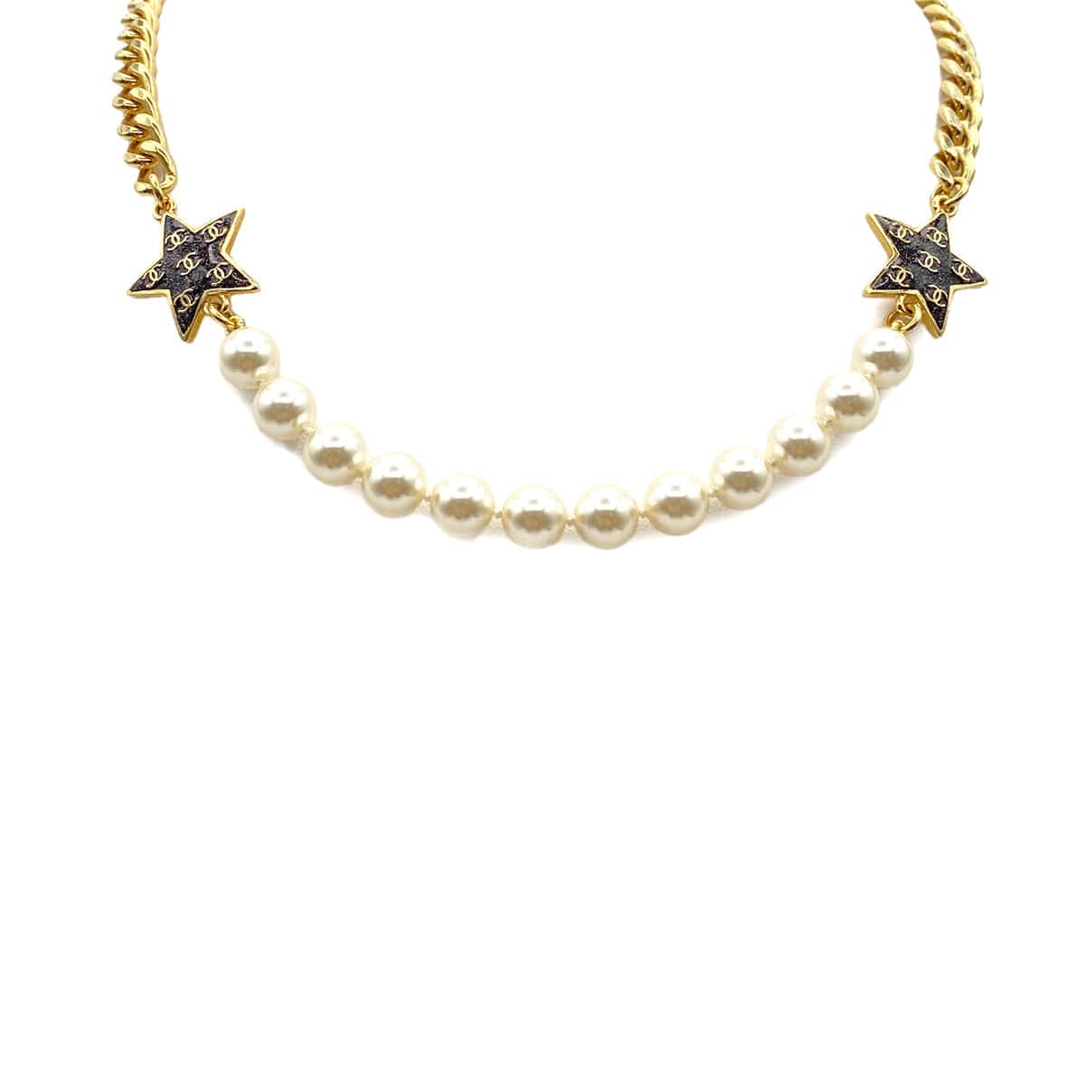 CHANEL NECKLACE COCOMARK FAKEPEARL ACCESSORY C24C 90269891