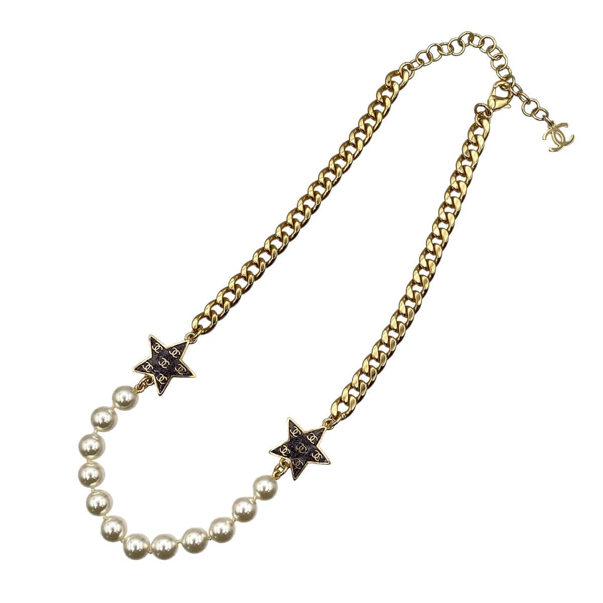 CHANEL NECKLACE COCOMARK FAKEPEARL ACCESSORY C24C 90269891