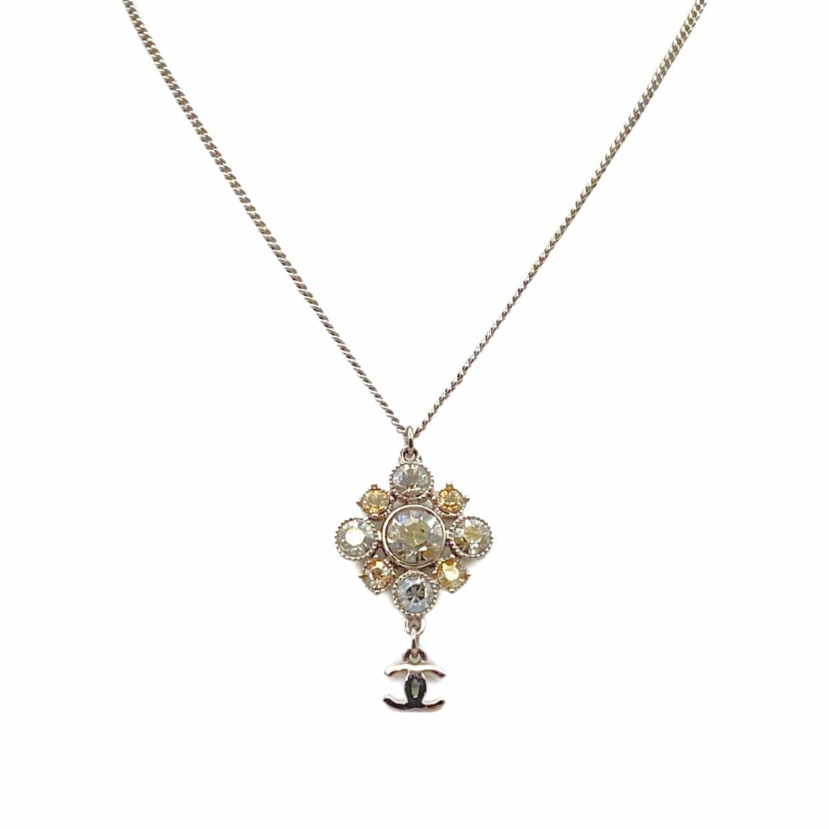 CHANEL NECKLACE COCOMARK RHINESTONE ACCESSORY C11V 90267476