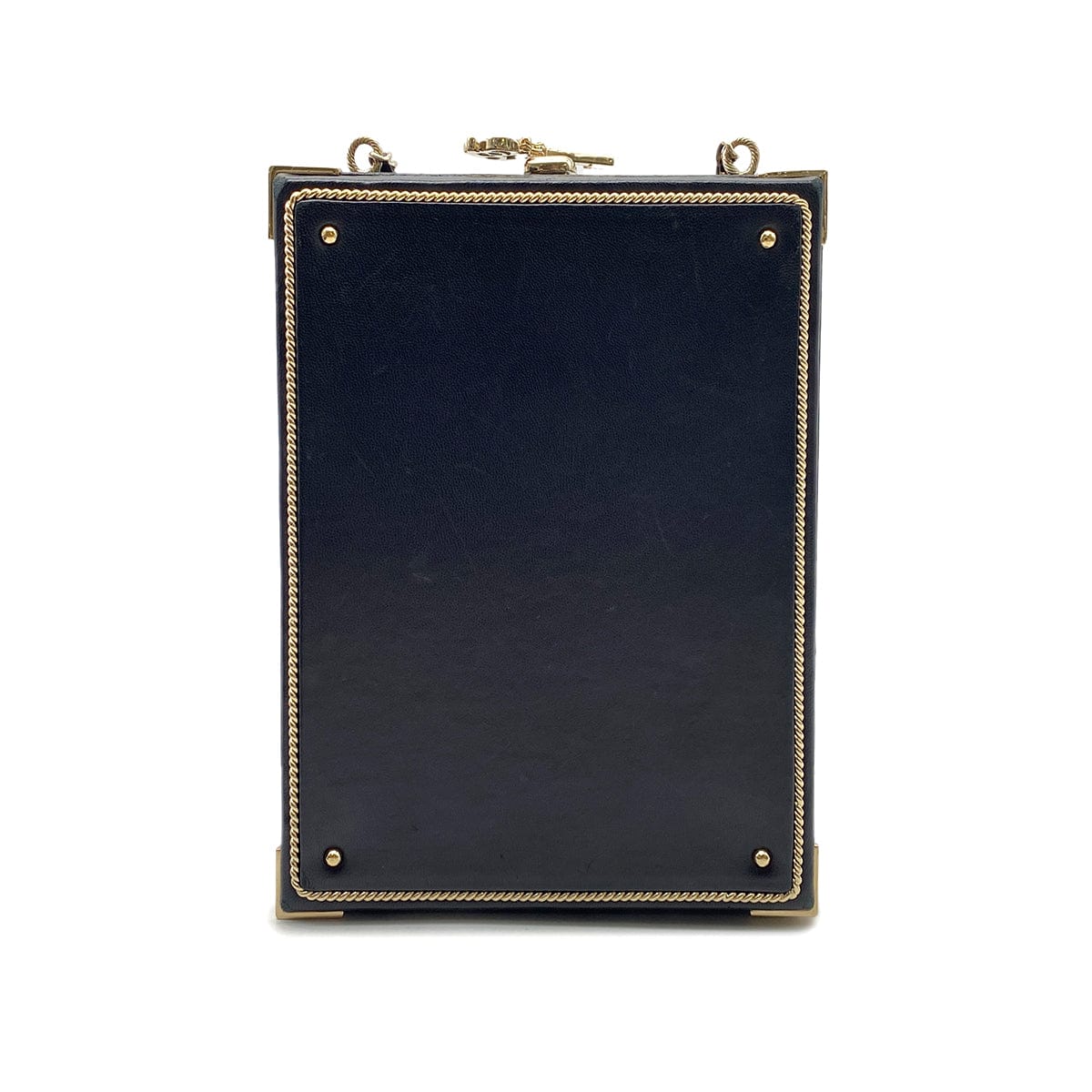 CHANEL ROOM CARD MINAUDIERE EVENING CHAIN SHOULDER BAG BLACK LAMB SKIN 90268328