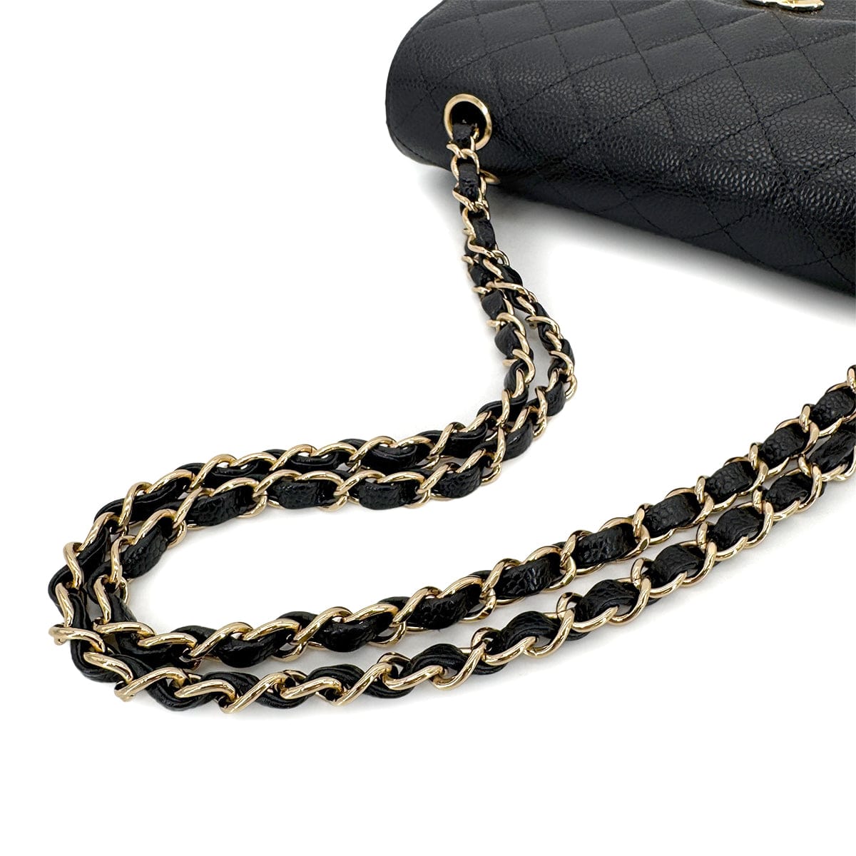 CHANEL VINTAGE CLASSIC FLAP SMALL BLACK CAVIAR SKIN 90267391