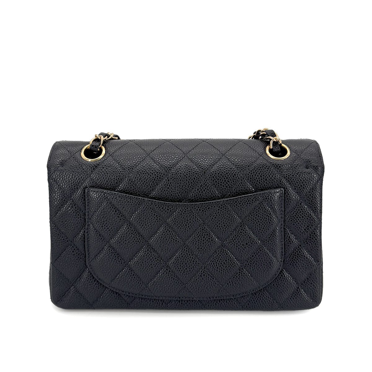 CHANEL VINTAGE CLASSIC FLAP SMALL BLACK CAVIAR SKIN 90267391