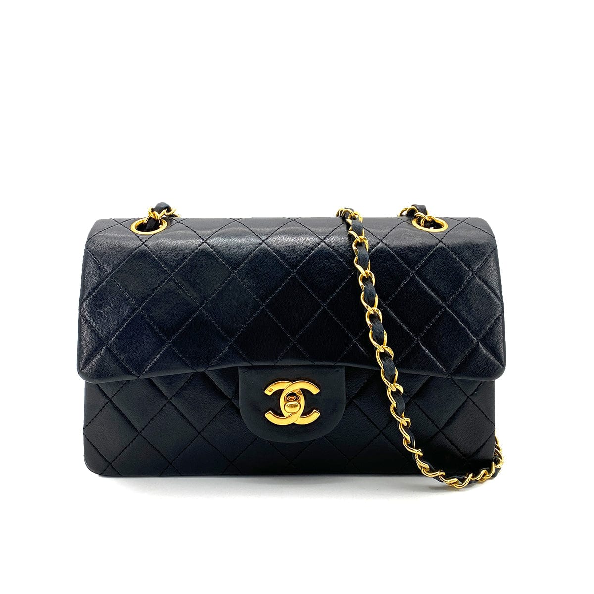 Chanel Vintage Classic Flap Small Black Lambskin #0 90255396