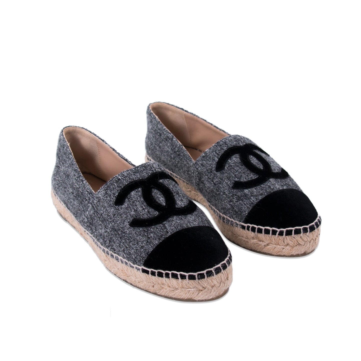Chanel 2016 CC Tweed Espadrilles