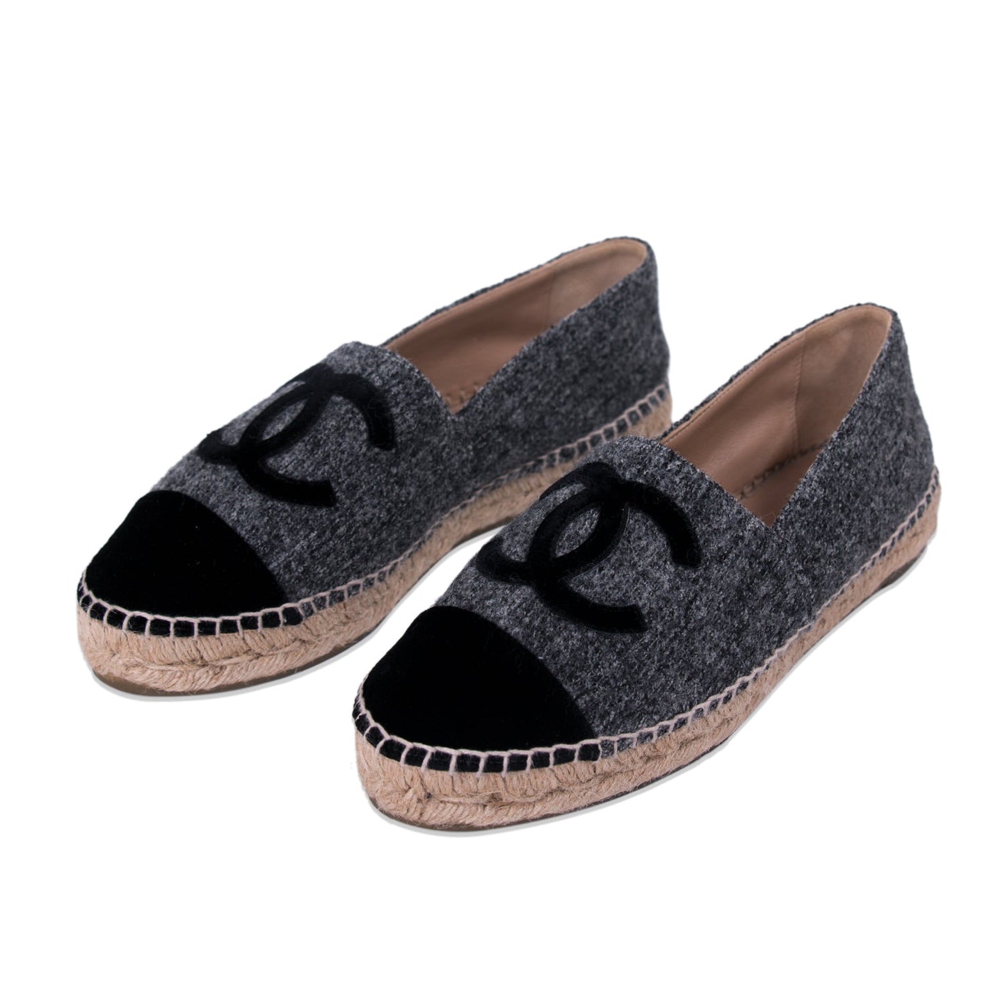 Chanel 2016 CC Tweed Espadrilles