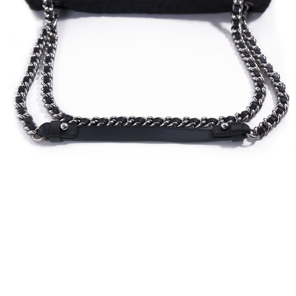 Chanel Stitched Camelia Jersey Flap Bag