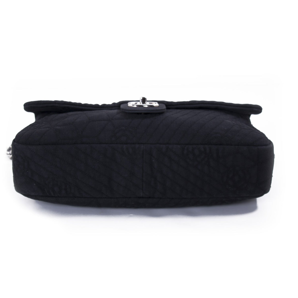Chanel Stitched Camelia Jersey Flap Bag