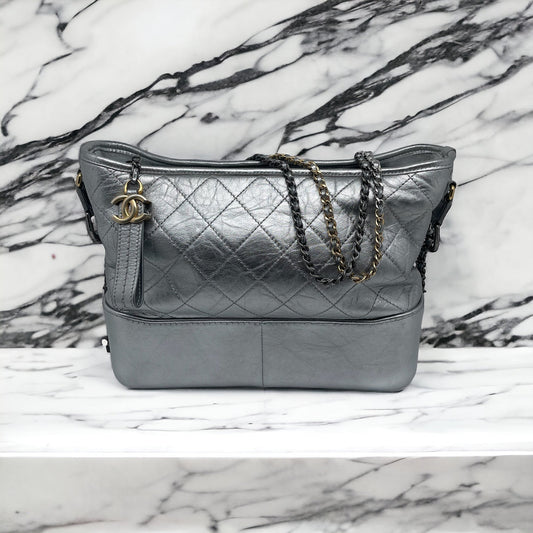 Chanel - Sac Gabrielle argenté