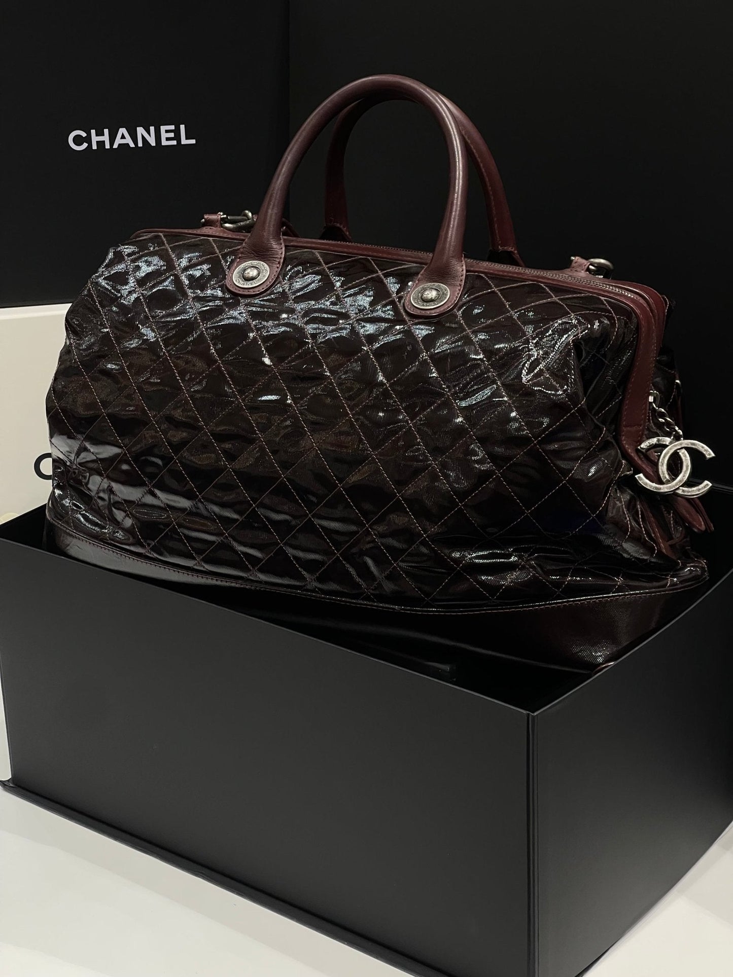 Chanel - grand cabas bordeaux