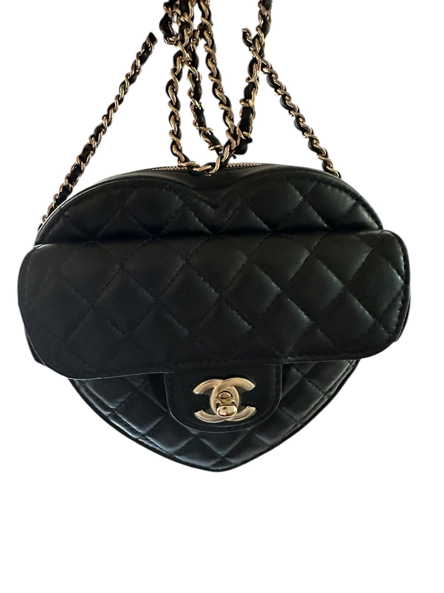 Chanel Black Large Heart - Full Set & Seals