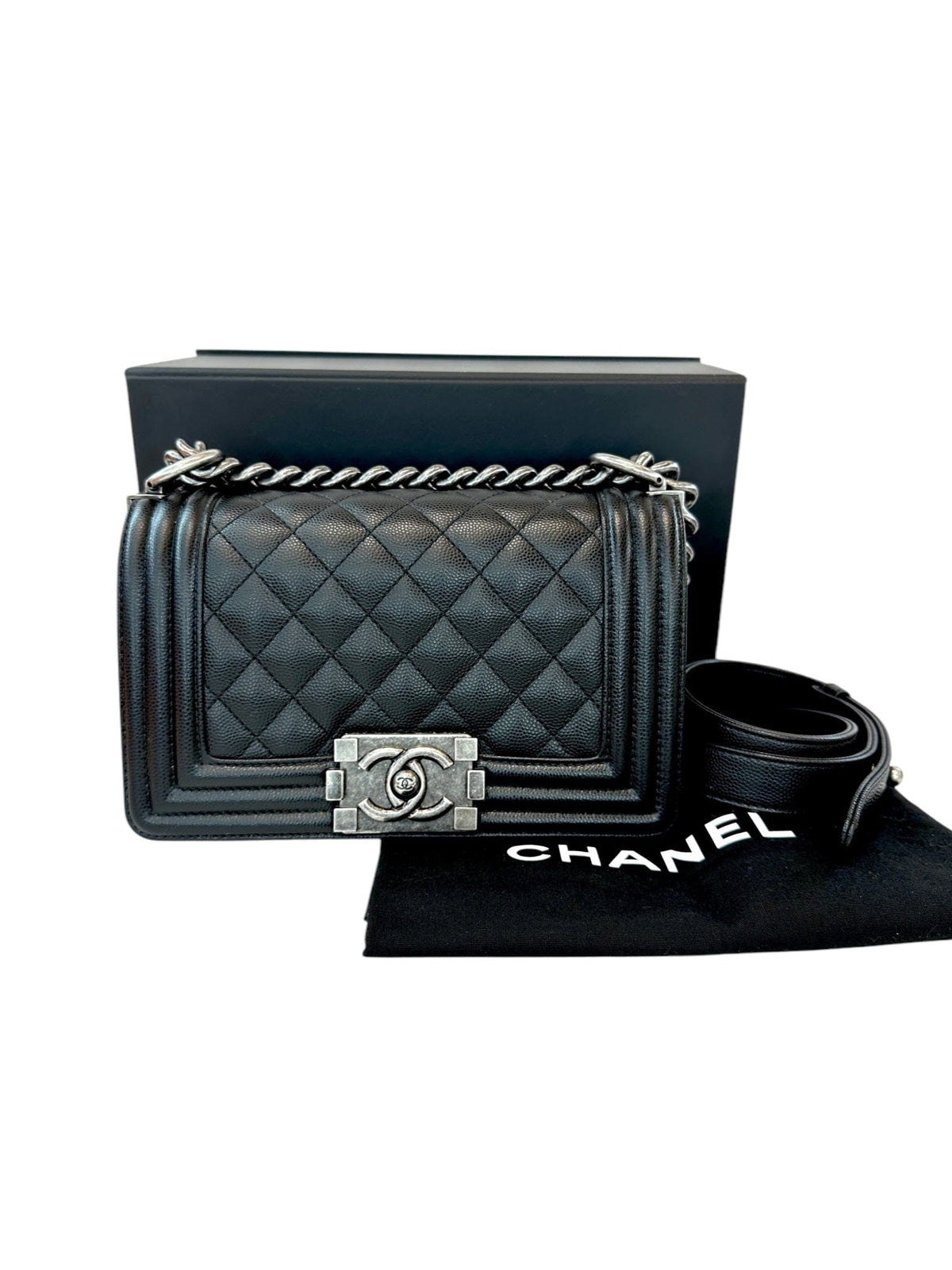 Chanel Small Black Leboy Bag