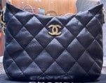 Chanel Small Hobo Lambskin Handbag Ghw