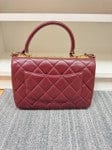 Chanel Trendy Medium in Calfskin Burgundy Ghw