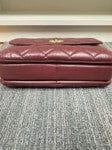 Chanel Trendy Medium in Calfskin Burgundy Ghw