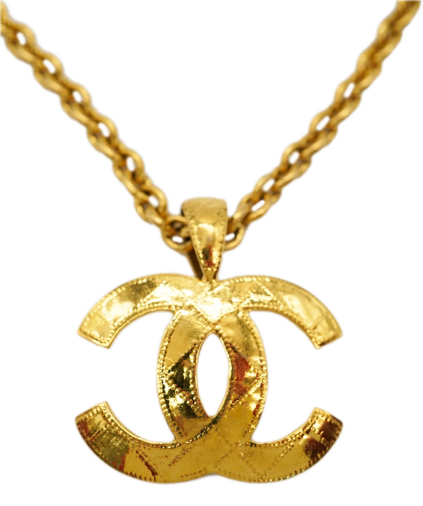 CHANEL CC MATELASSE CHAIN NECKLACE XL ALC2092