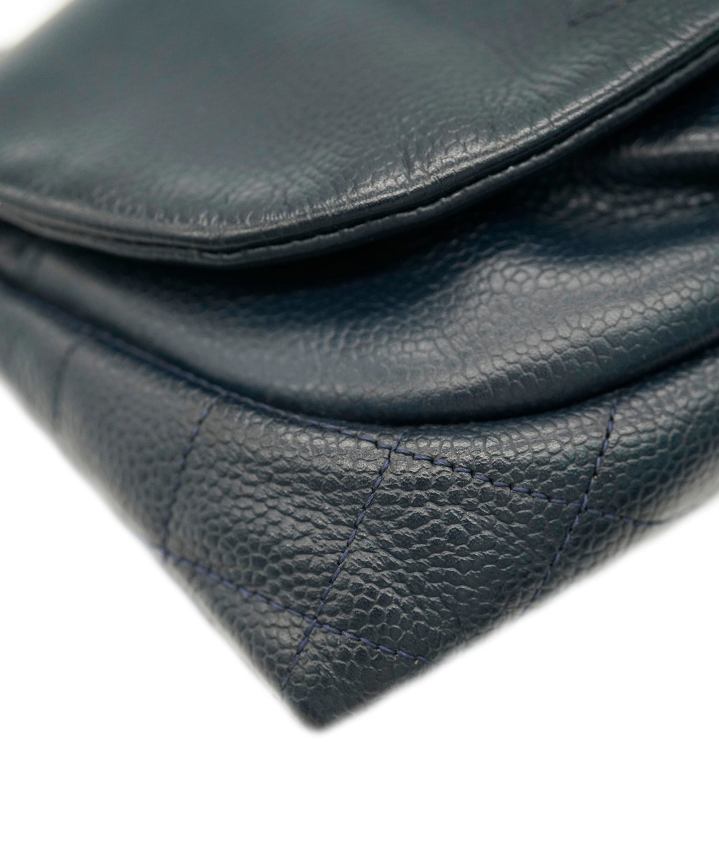 CHANEL NAVY HALF MOON WALLET ON CHAIN ALC2097