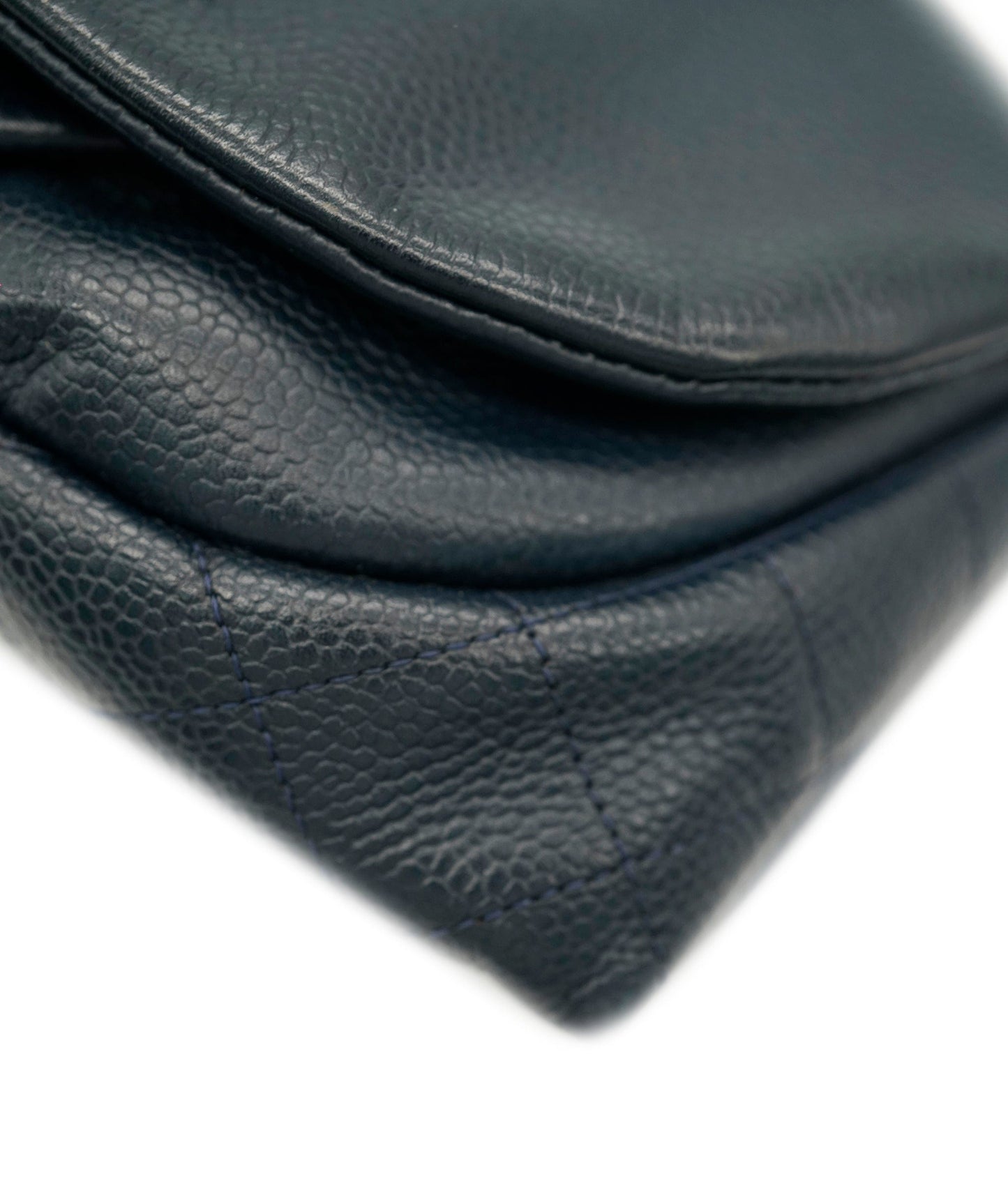 CHANEL NAVY HALF MOON WALLET ON CHAIN ALC2097