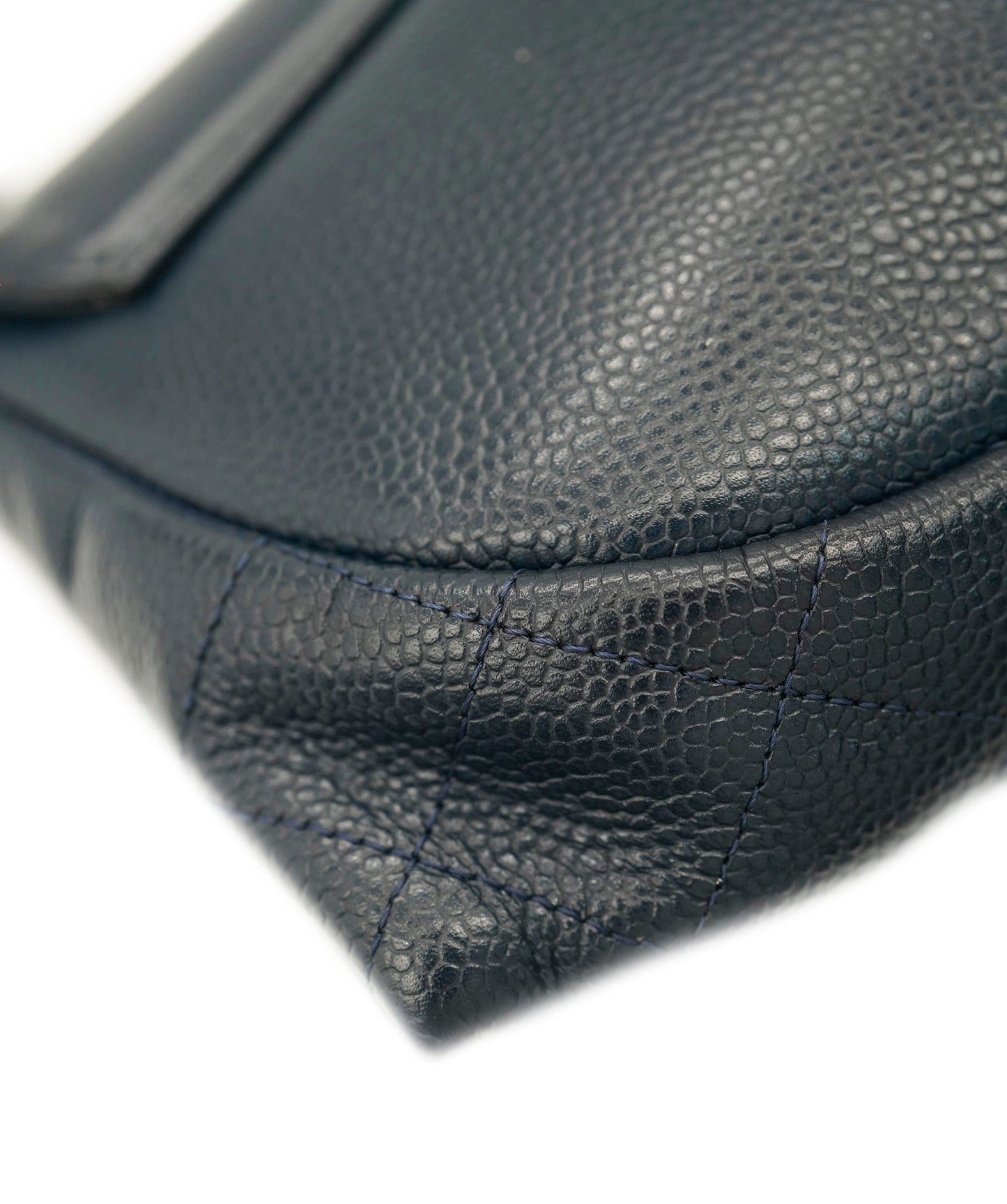 CHANEL NAVY HALF MOON WALLET ON CHAIN ALC2097