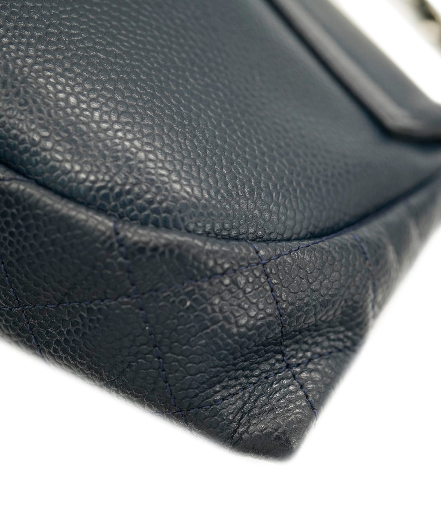CHANEL NAVY HALF MOON WALLET ON CHAIN ALC2097