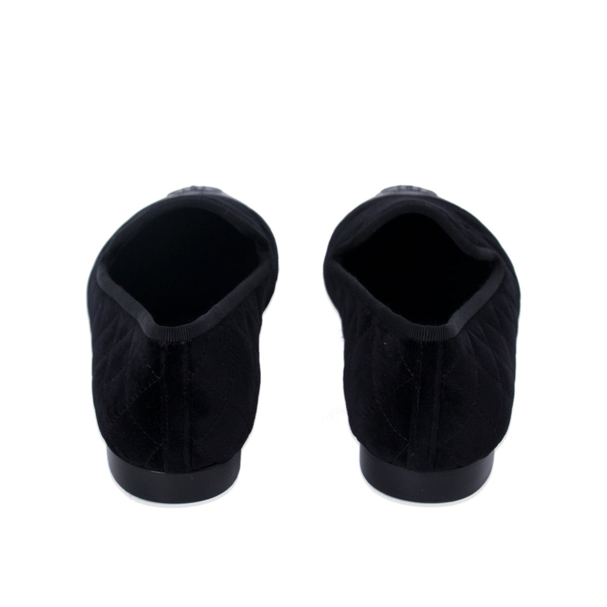 Chanel Quilted Velvet CC Loafers
