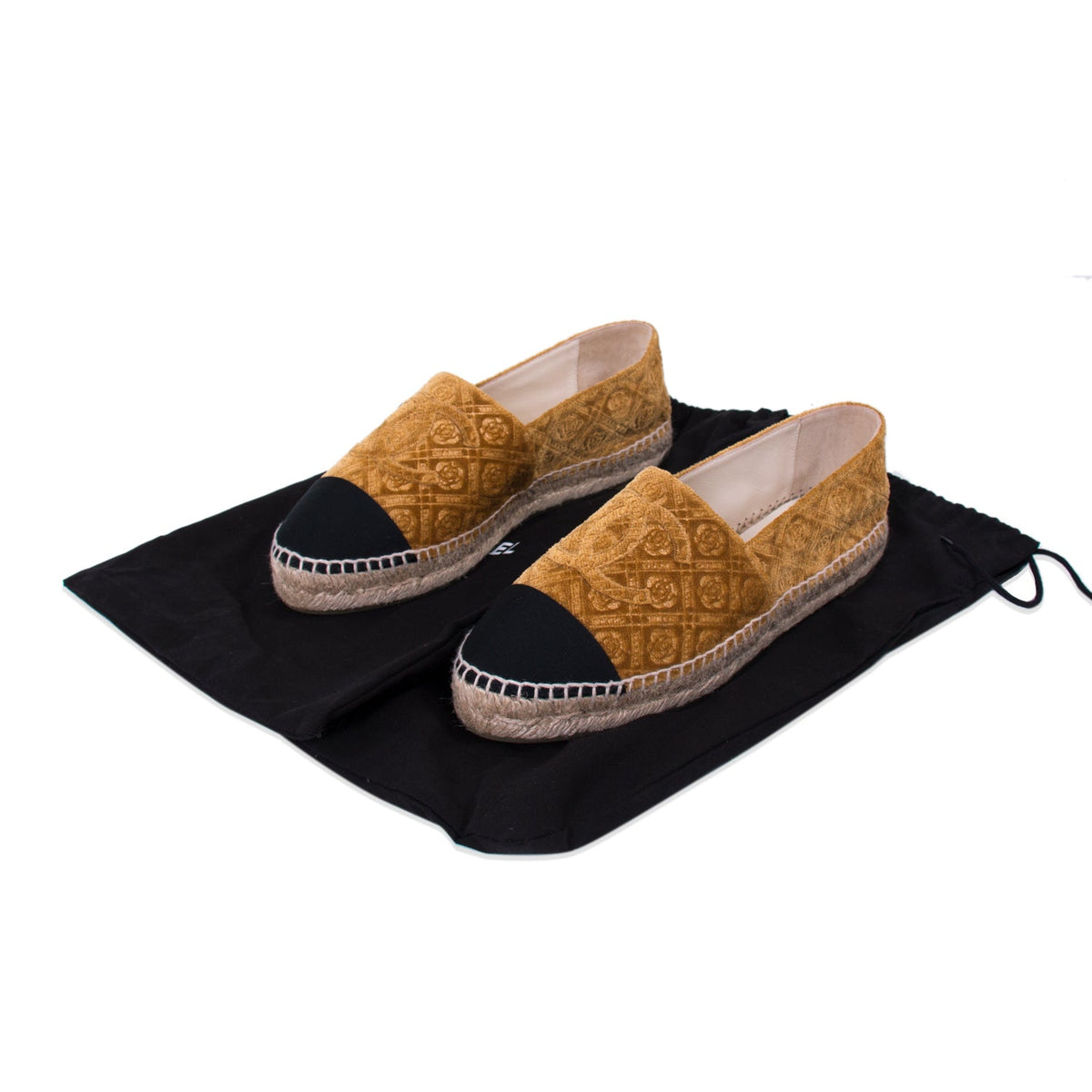 Chanel Velvet CC Espadrilles