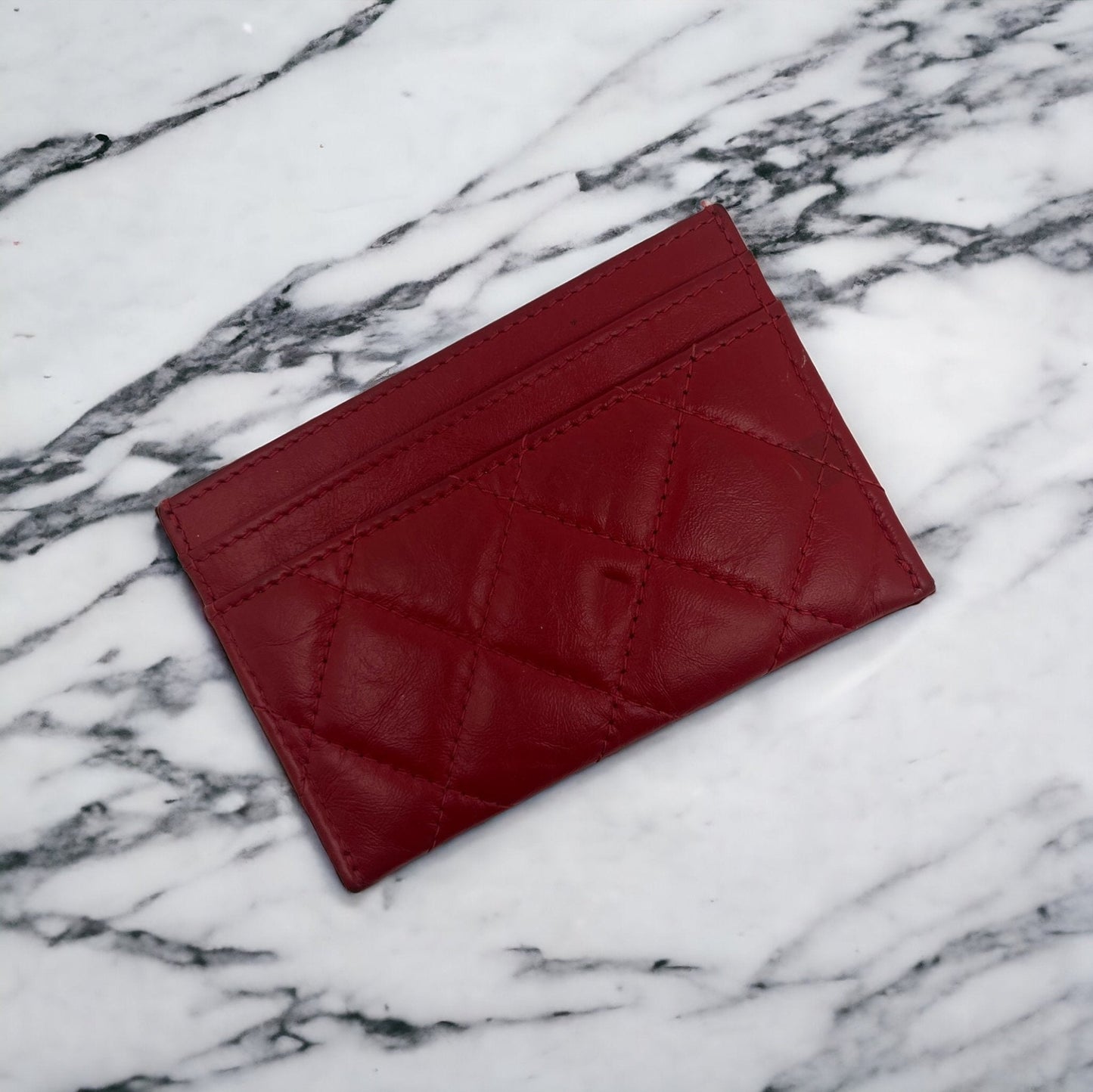 Chanel - Porte-cartes fermoir 2:55 Rouge