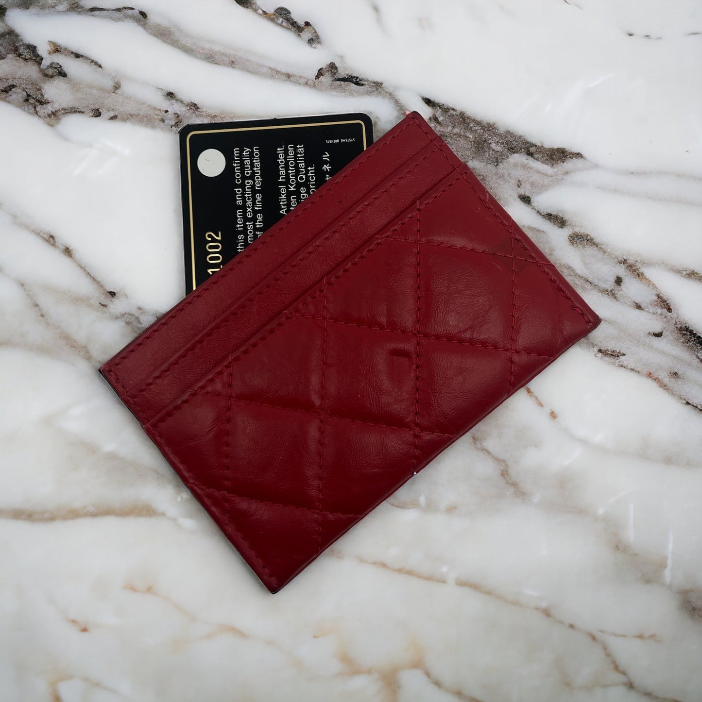 Chanel - Porte-cartes fermoir 2:55 Rouge